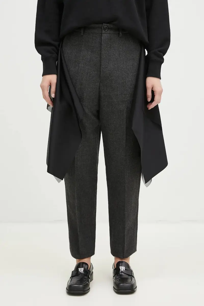 pantaloni in lana Pants colore grigio UC2D1505