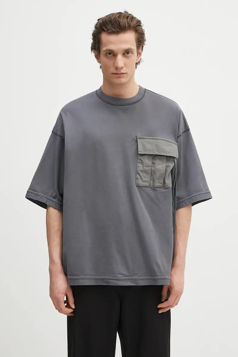 t-shirt in cotone T-Shirt colore grigio UP1E4806