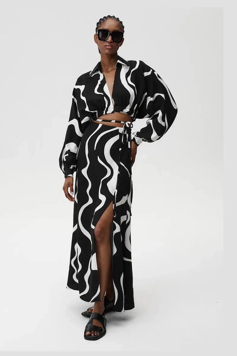 camicia in lino misto Mamma Mia Shirt 905 Multicolore