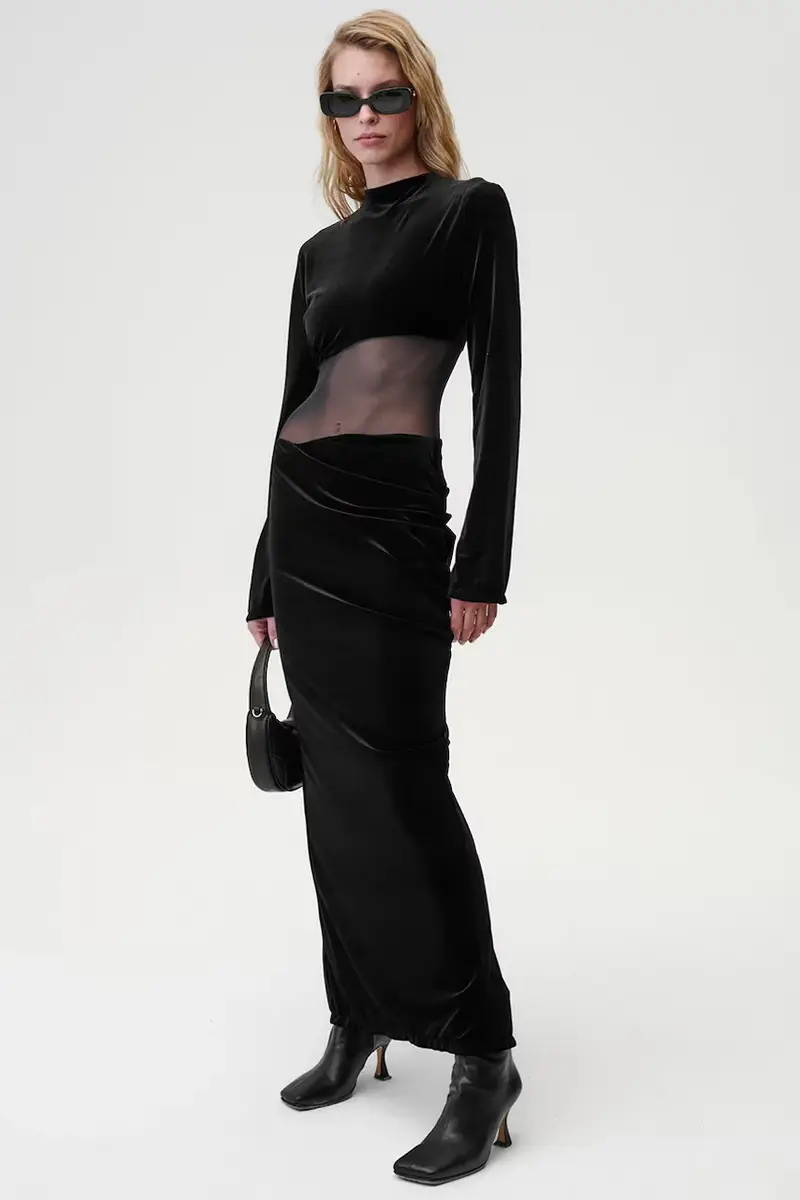 vestito Miss Me Dress colore nero 736 miniatura 2