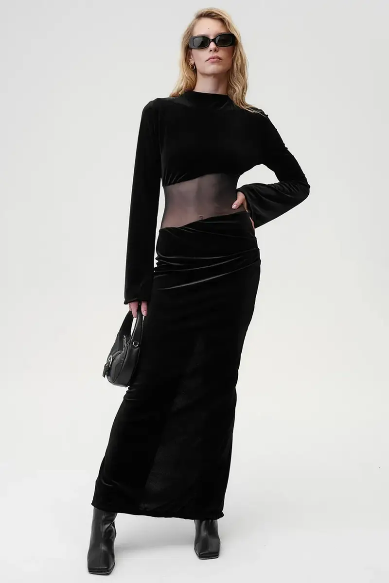 vestito Miss Me Dress colore nero 736 miniatura 4