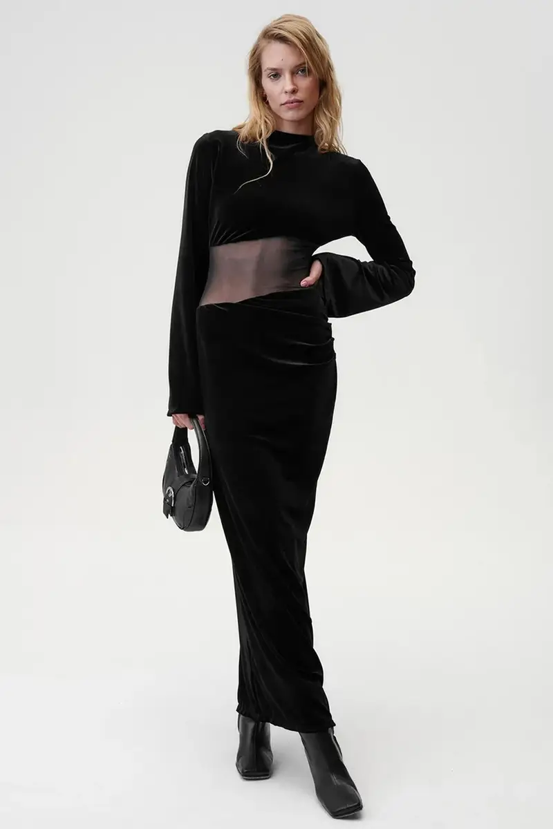 vestito Miss Me Dress colore nero 736 miniatura 5