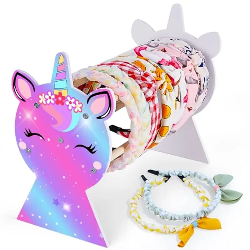 Unicorn Castle Staccabile Headband Headband Holder Hairband Gioielli Bracciale Display Rack