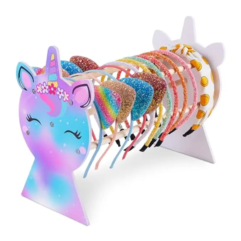 Unicorn Castle Staccabile Headband Headband Holder Hairband Gioielli Bracciale Display Rack