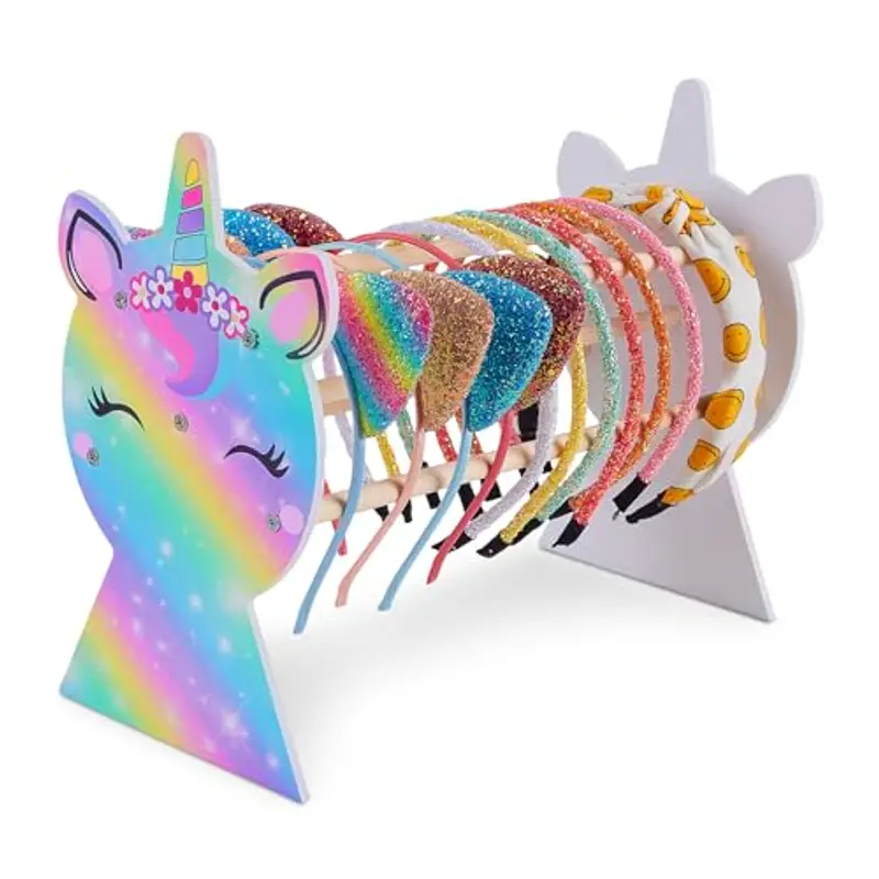Unicorn Castle Staccabile Headband Headband Holder Hairband Gioielli Bracciale Display Rack
