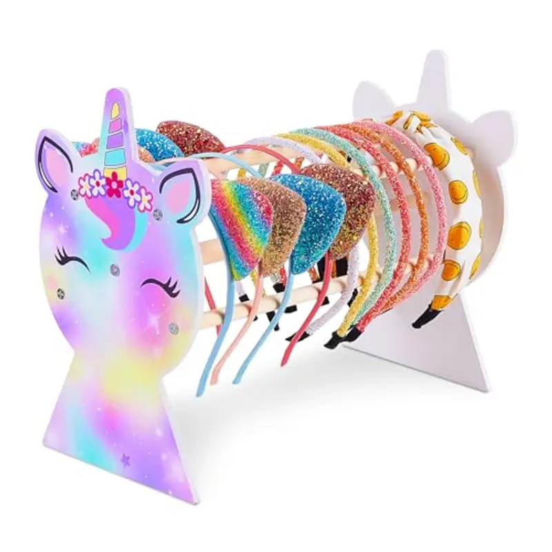 Unicorn Castle Staccabile Headband Headband Holder Hairband Gioielli Bracciale Display Rack