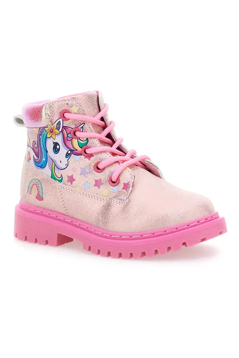 Anfibi rosa glitter con unicorno Unicorn S8010155S10 [ROSA] miniatura 2