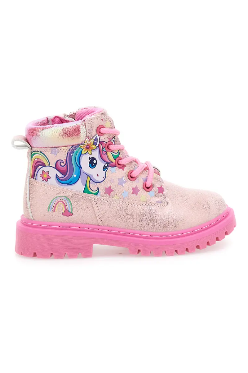 Anfibi rosa glitter con unicorno Unicorn S8010155S10 [ROSA]