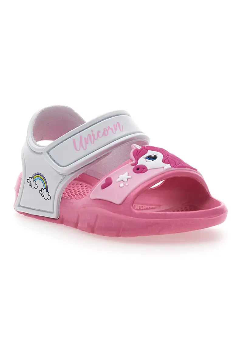 Sandali Rosa e Bianchi e Strappo Unicorn S8010071 [FUXIA] miniatura 2