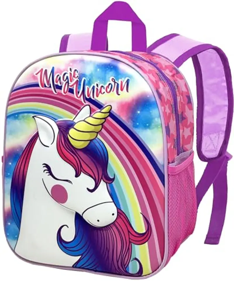 Unicorno Zainetto 3D Asilo Bambini, Zaino Tempo Libero Bambina, Scuola Materna, 31 Centimetri, Viaggio, Regalo