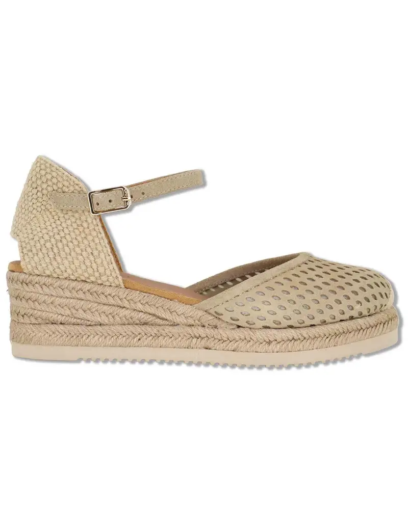 Esparillas in camoscio beige con cinturino alla caviglia Donna CHASKA BS BARLEY