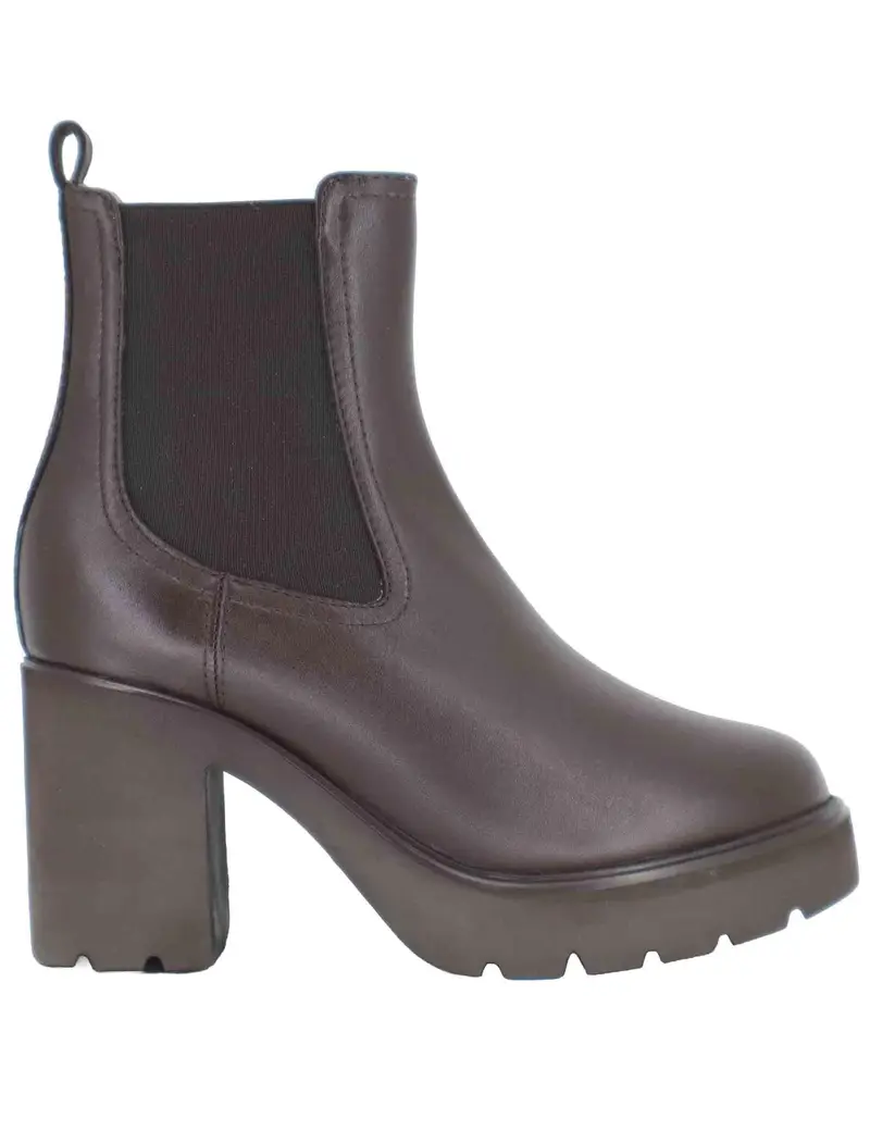 Stivaletti beatles donna in pelle testa di moro Donna KLINO STT WENGUE