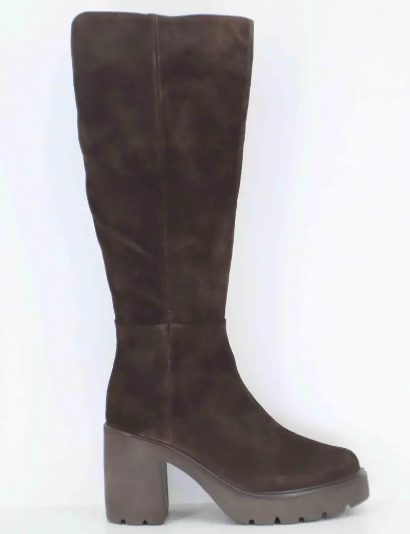 Stivali in camoscio marrone Donna KAYLI BS BROWN