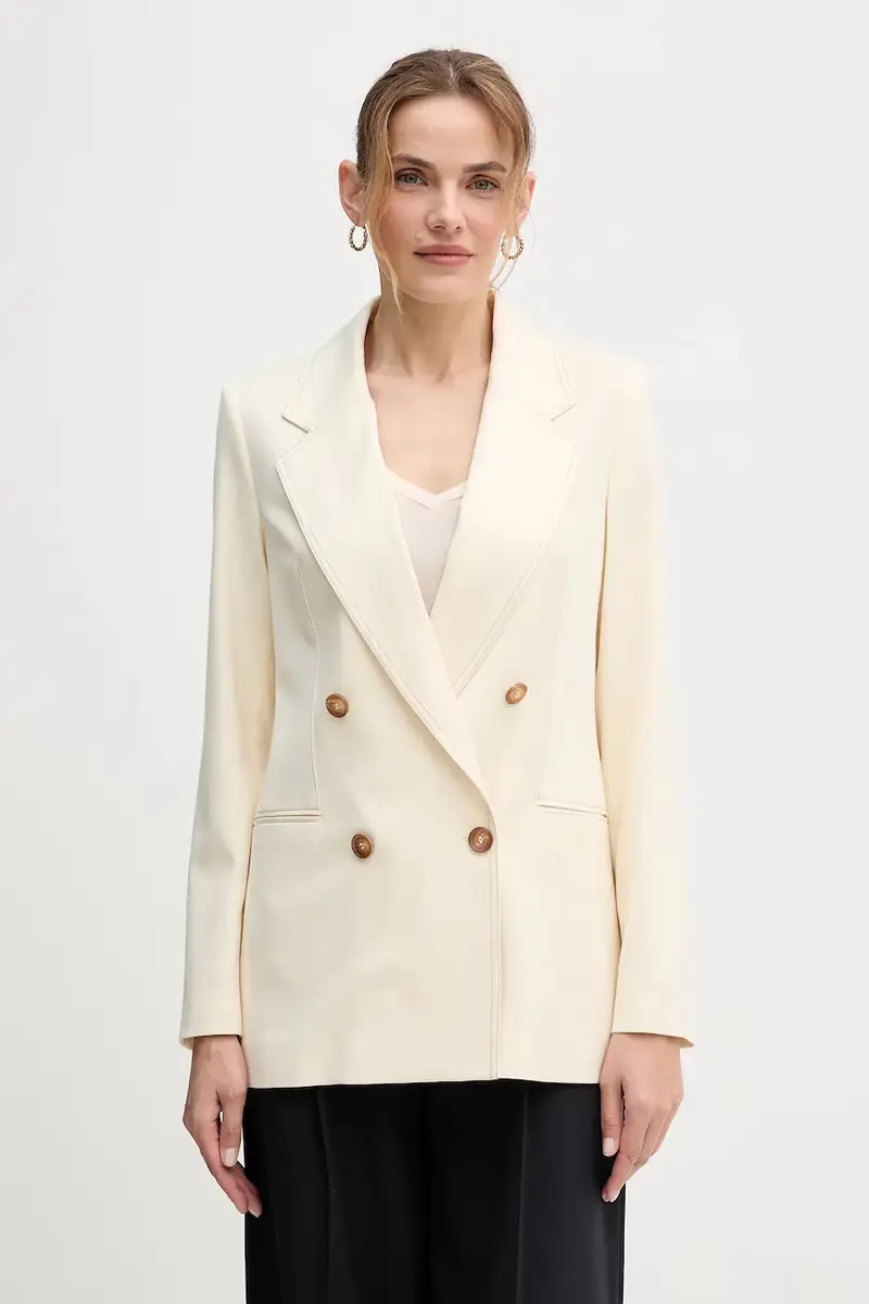 blazer con aggiunta di lana colore beige 2YVXDW03A