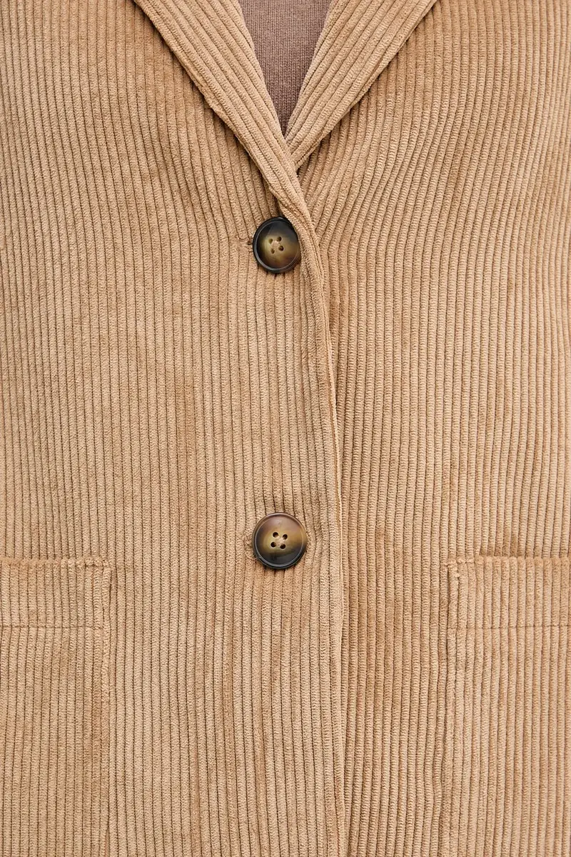 blazer con aggiunta di lana colore marrone 2Q5GDW03I miniatura 5