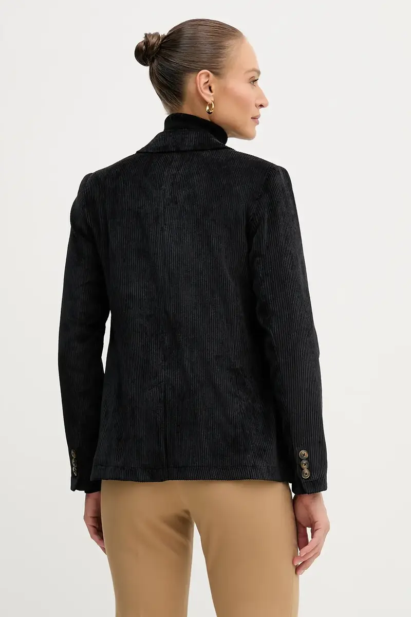 blazer con aggiunta di lana colore nero 2Q5GDW03I miniatura 3