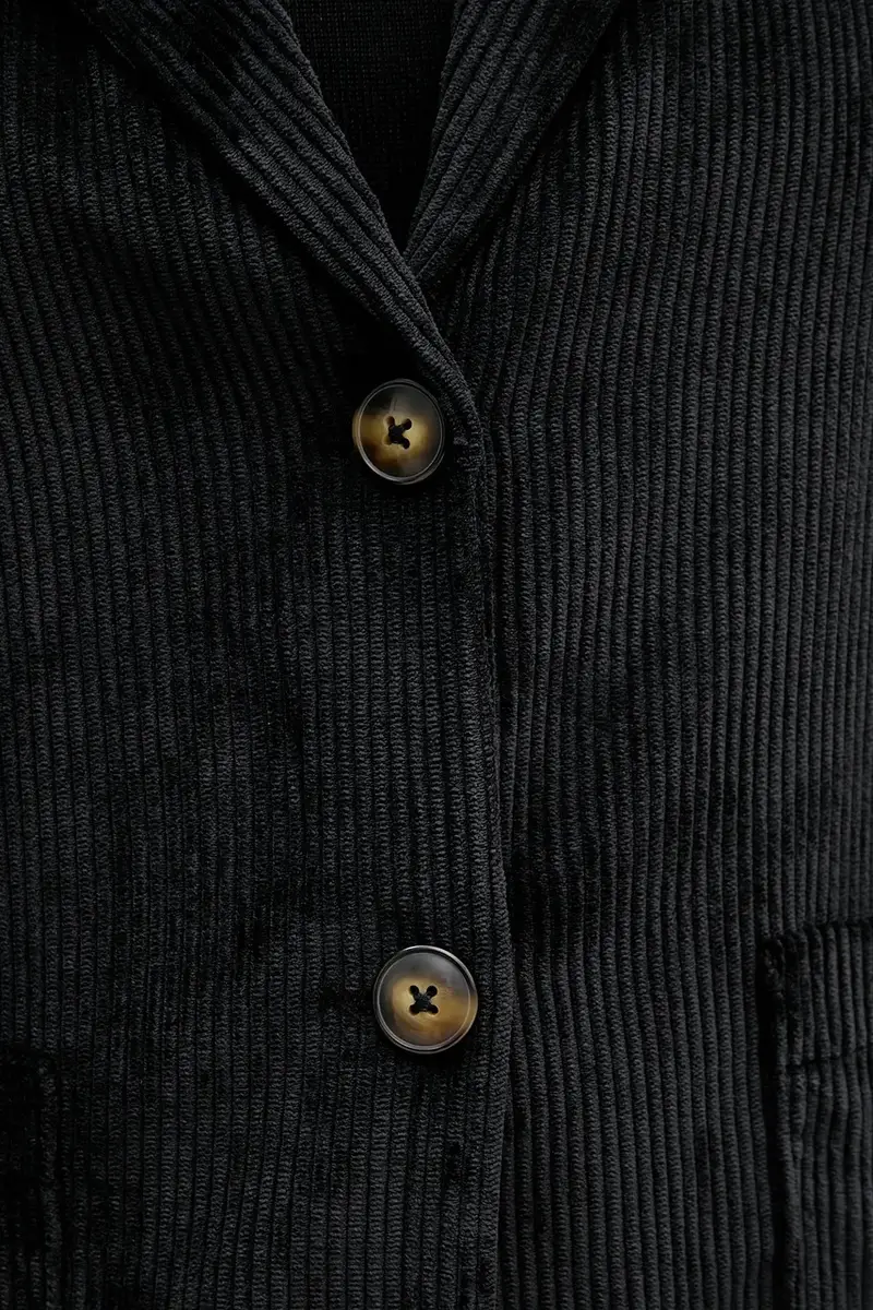 blazer con aggiunta di lana colore nero 2Q5GDW03I miniatura 5