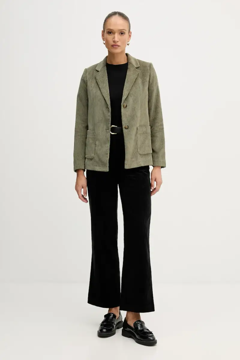 blazer con aggiunta di lana colore verde 2Q5GDW03I miniatura 2