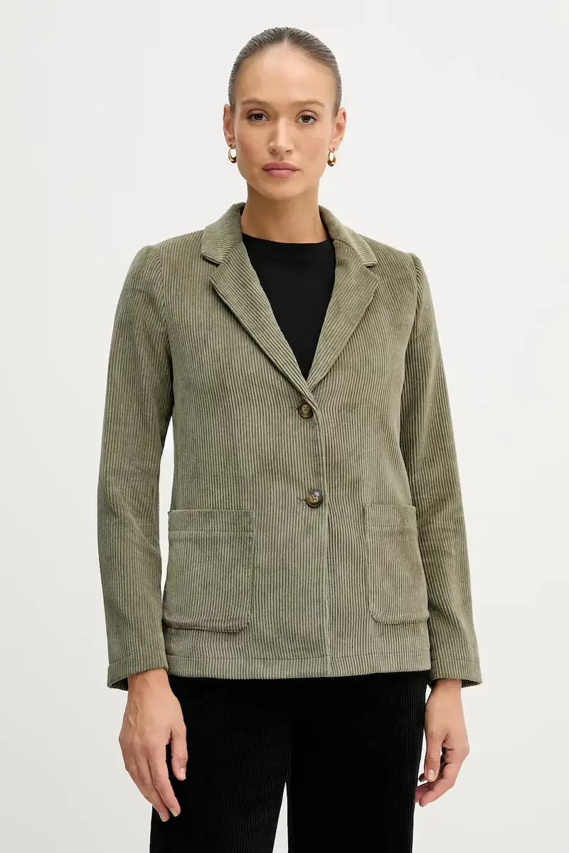 blazer con aggiunta di lana colore verde 2Q5GDW03I