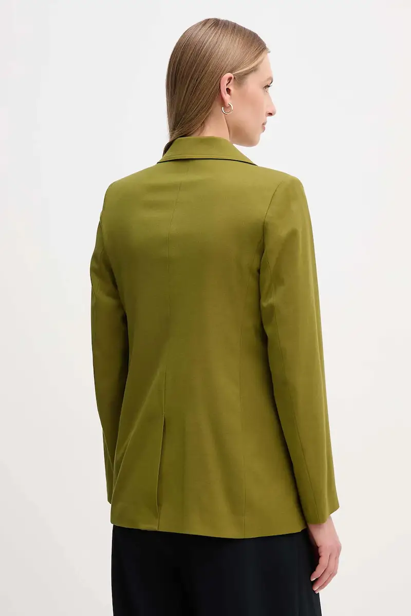 blazer con aggiunta di lana colore verde 2YVXDW03A miniatura 3