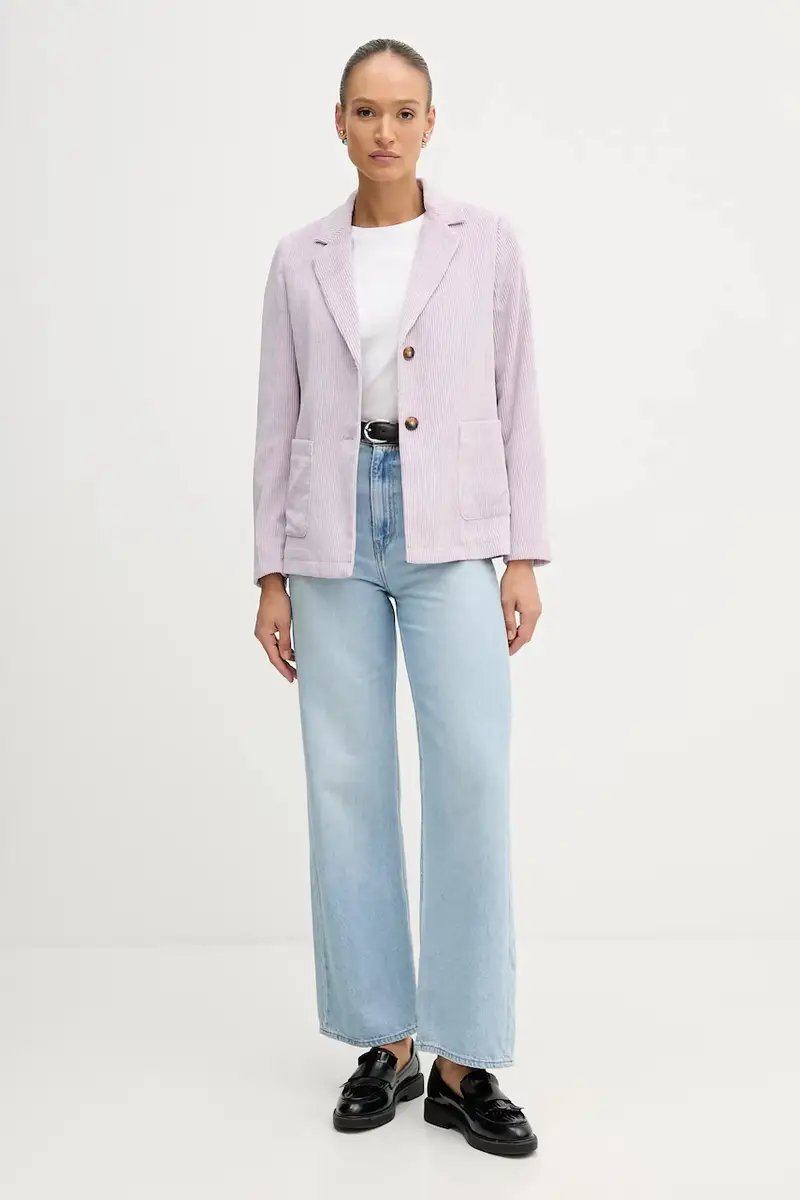 blazer con aggiunta di lana colore violetto 2Q5GDW03I miniatura 2