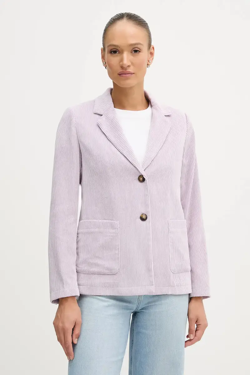 blazer con aggiunta di lana colore violetto 2Q5GDW03I