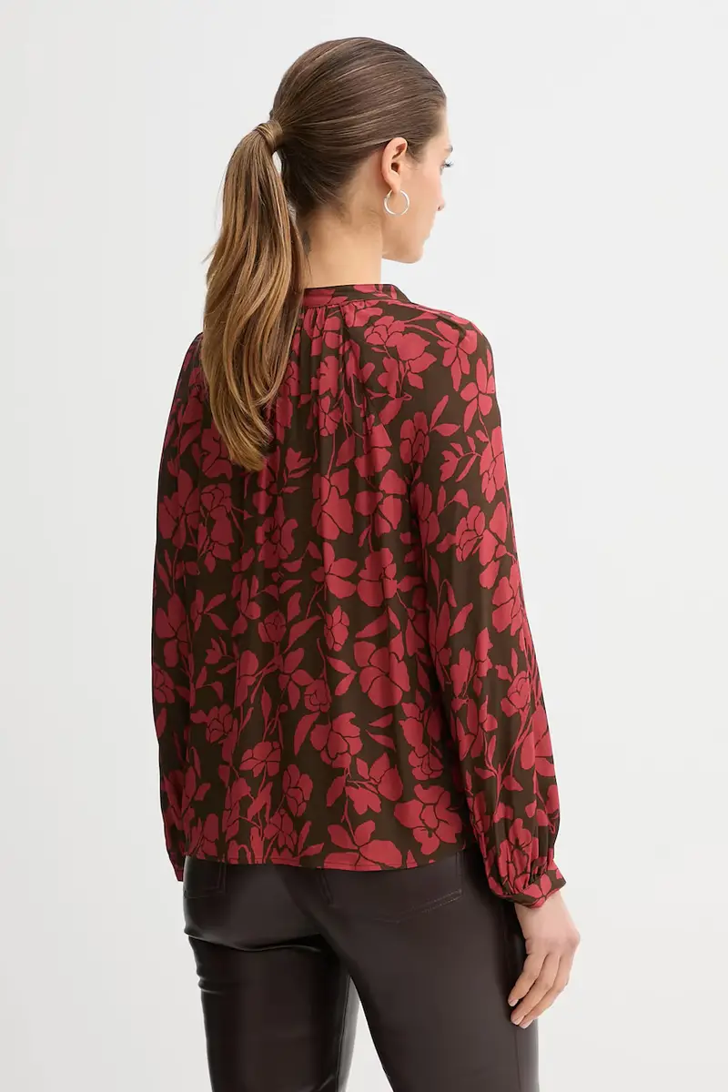 camicetta donna colore granata 50IGDQ0CN miniatura 3