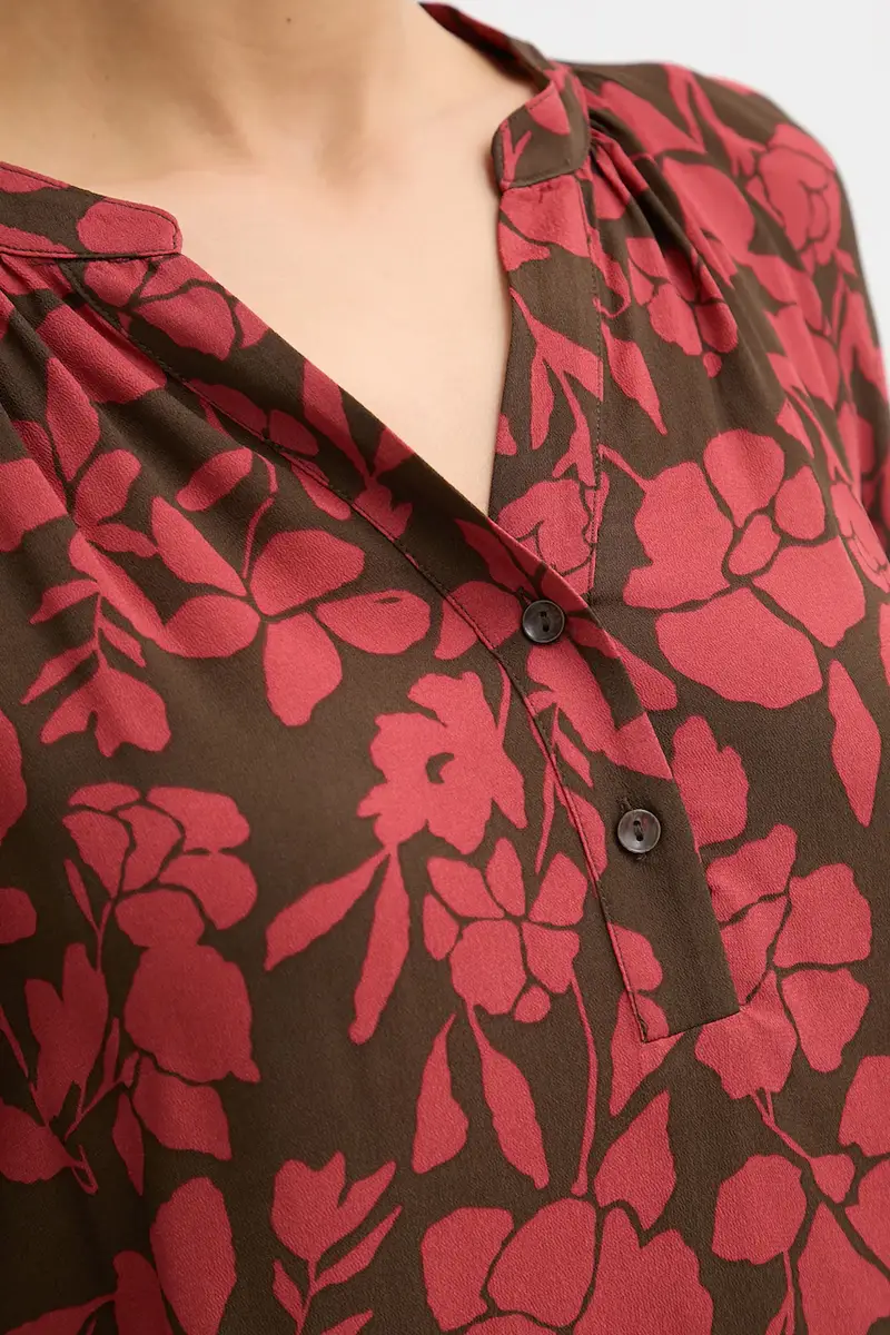 camicetta donna colore granata 50IGDQ0CN miniatura 5