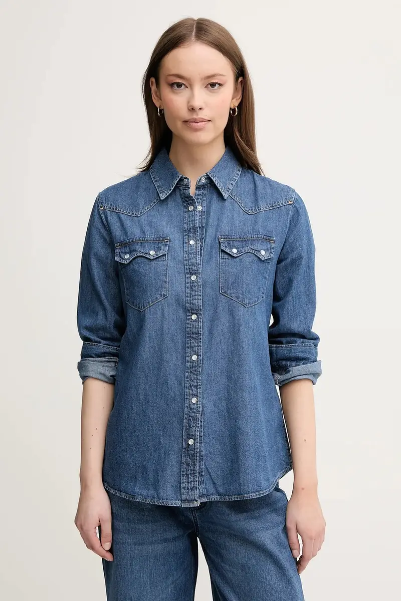 United Colors of Benetton Jeans Donna Blu 3423684 miniatura 4