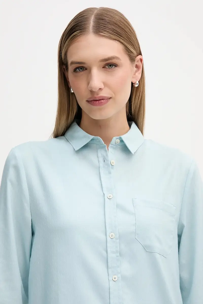camicia donna colore blu 56D8DQ0CG miniatura 4