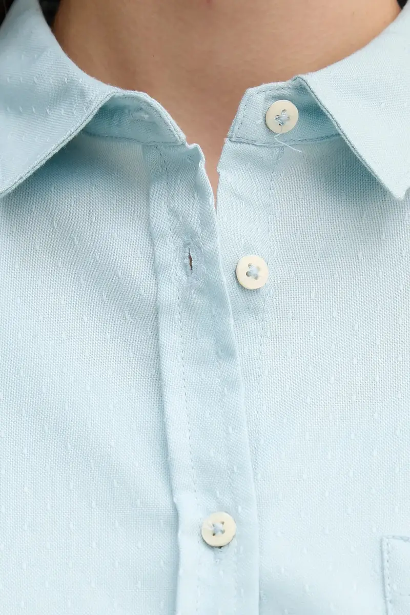 camicia donna colore blu 56D8DQ0CG miniatura 5