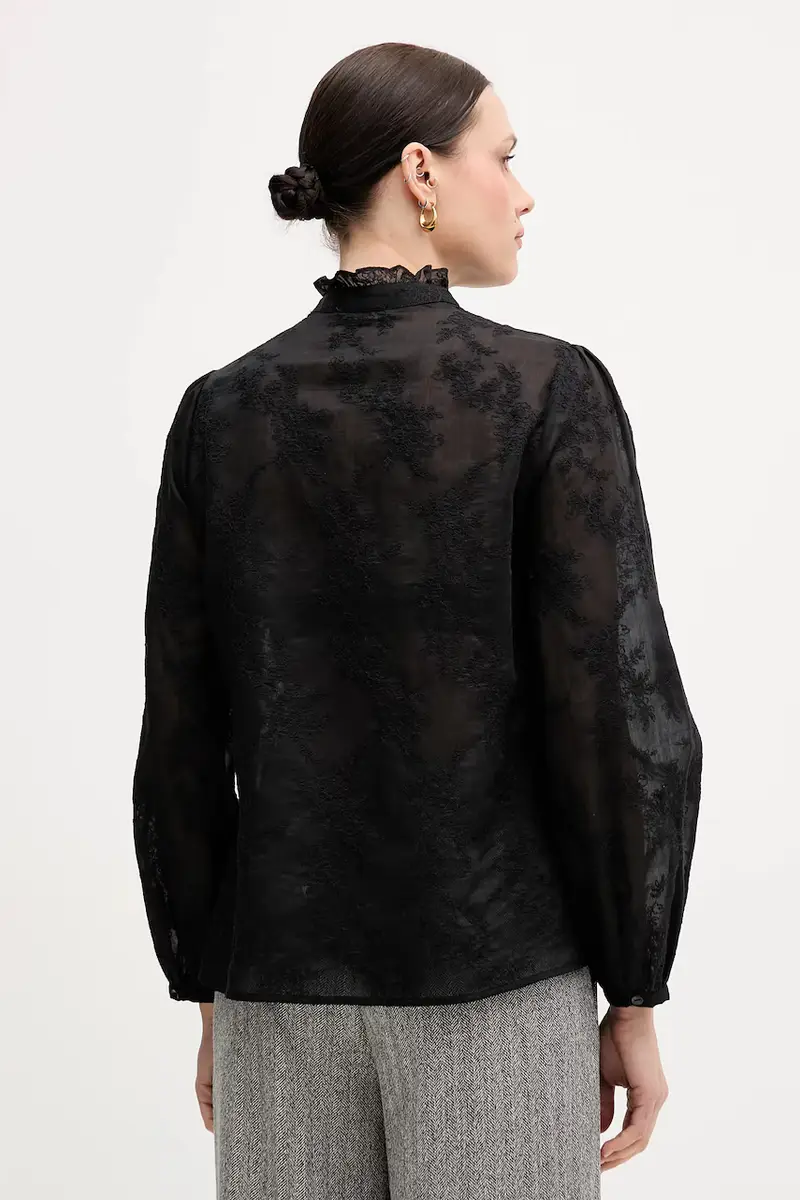 camicia donna colore nero 52WNDQ0CQ miniatura 3