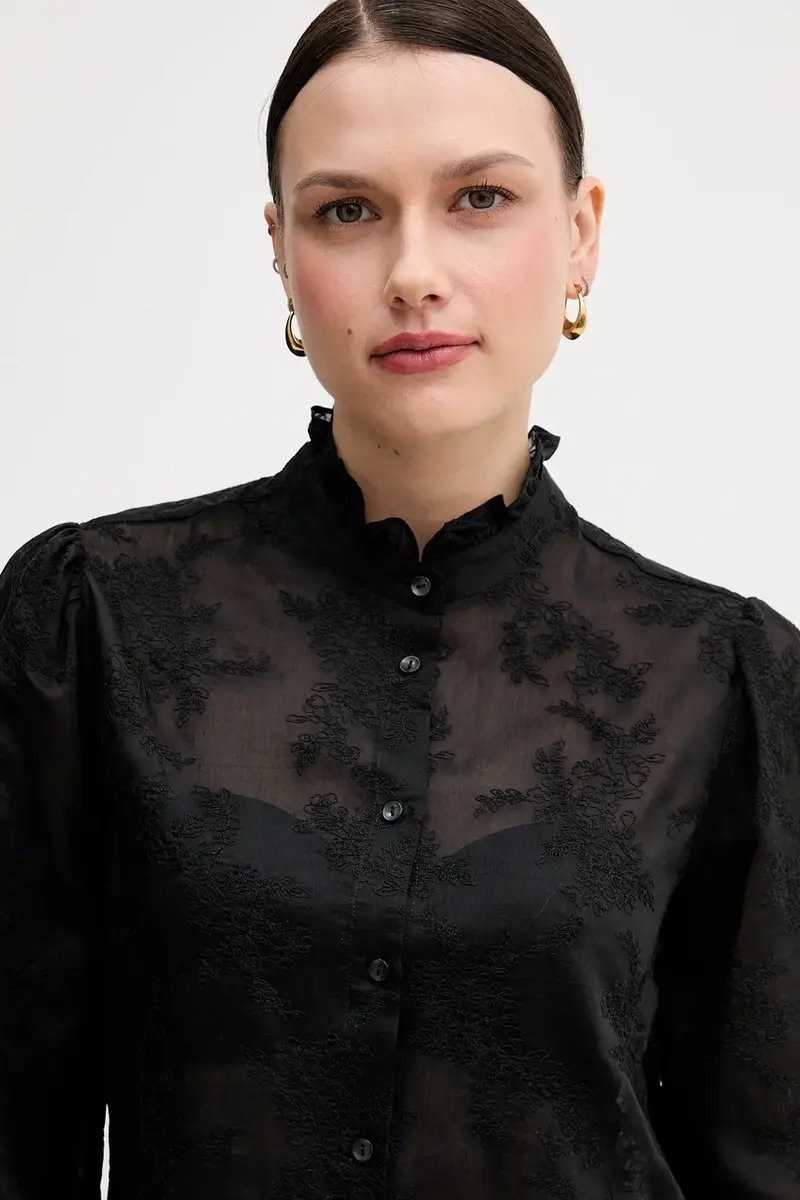 camicia donna colore nero 52WNDQ0CQ miniatura 4