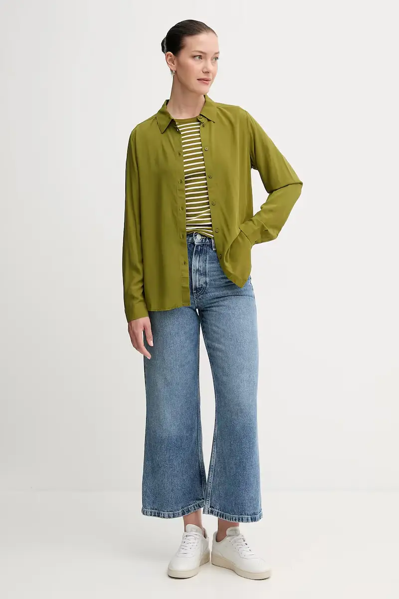 camicia donna colore rosa 5WPWDQ0B0 Verde miniatura 2