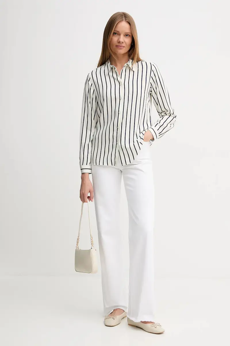 camicia donna colore verde 5T17DQ0AZ Beige miniatura 2