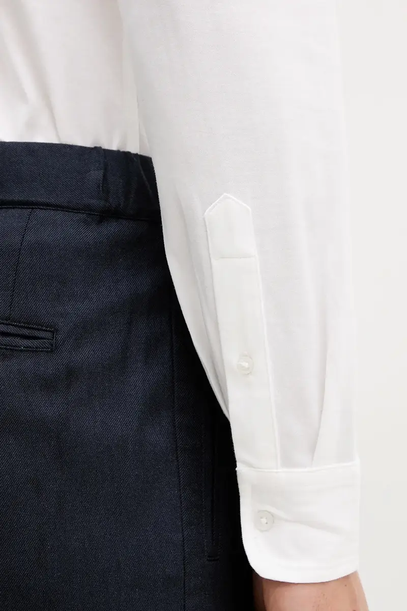 camicia in cotone uomo colore bianco 5X37UQ064 miniatura 5