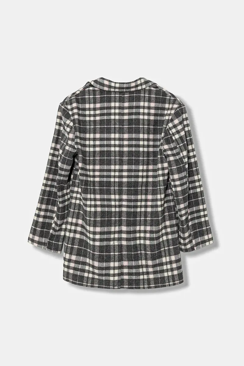 cappotto con lana bambini Grigio miniatura 2