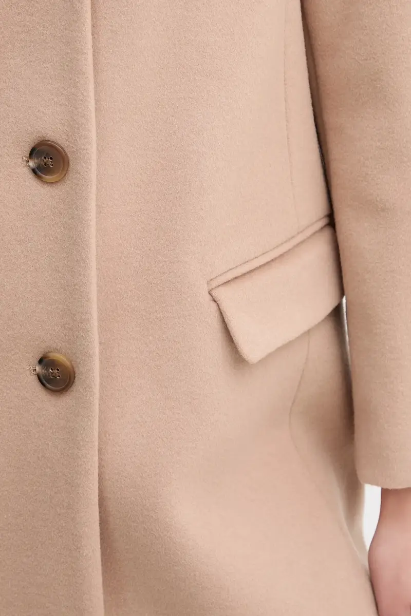 cappotto con lana colore beige 2V0PDN062 miniatura 4