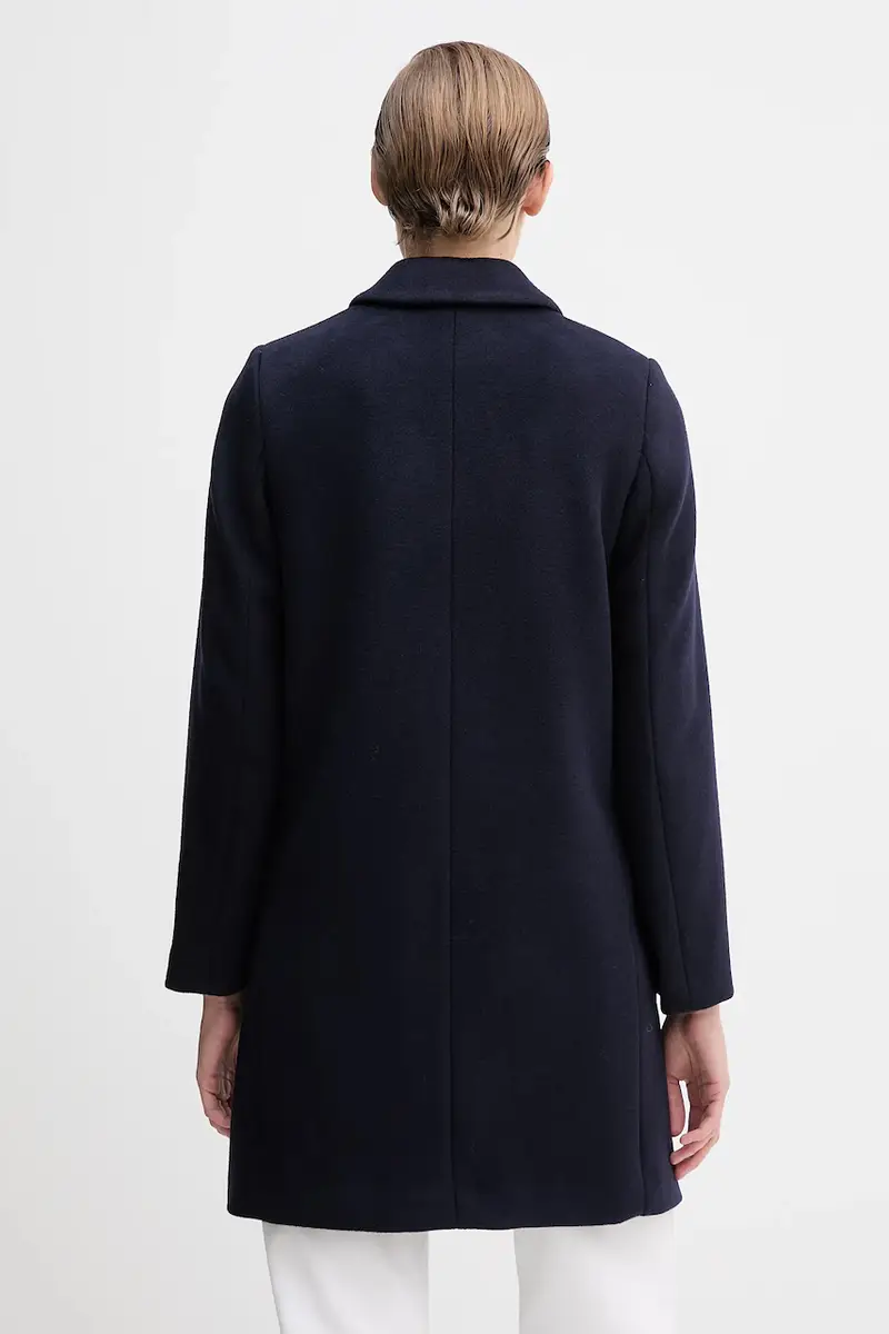 cappotto con lana colore blu navy 2V0PDN062 miniatura 3