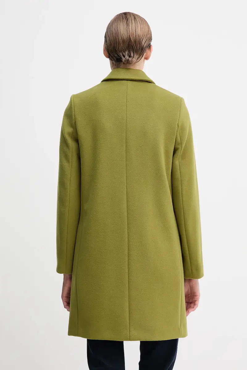 cappotto con lana colore verde 2V0PDN062 miniatura 3