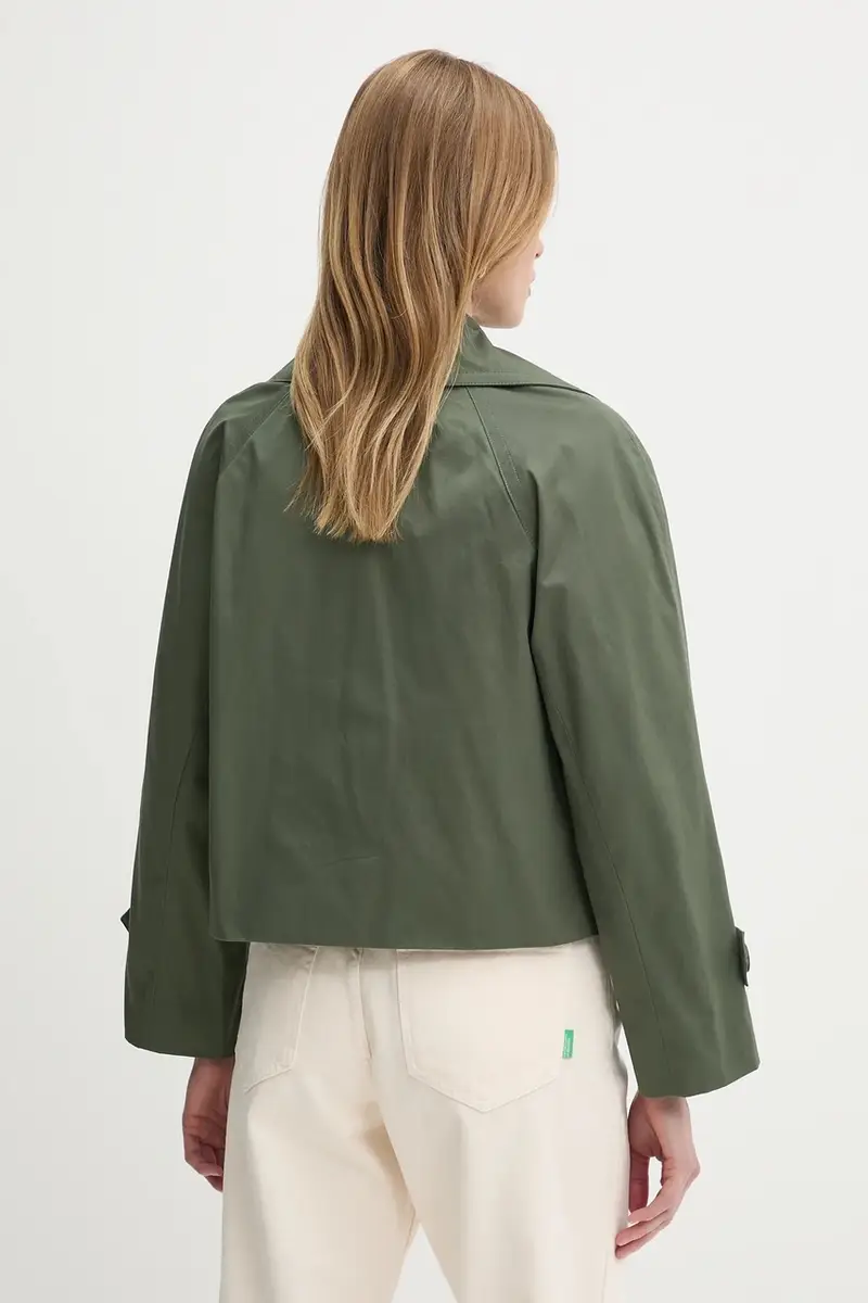 cappotto in cotone donna colore verde 2RGCDW034 miniatura 3