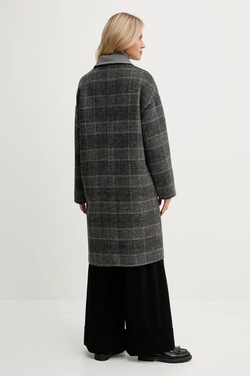 cappotto reversibile con lana colore grigio 23AEDN081 miniatura 3