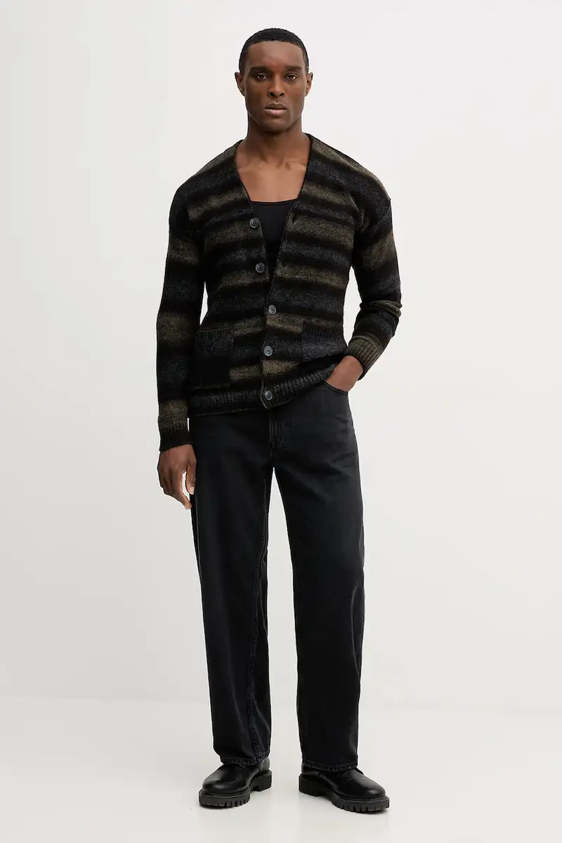 United Colors of Benetton Cardigan Marrone 4149297 miniatura 2