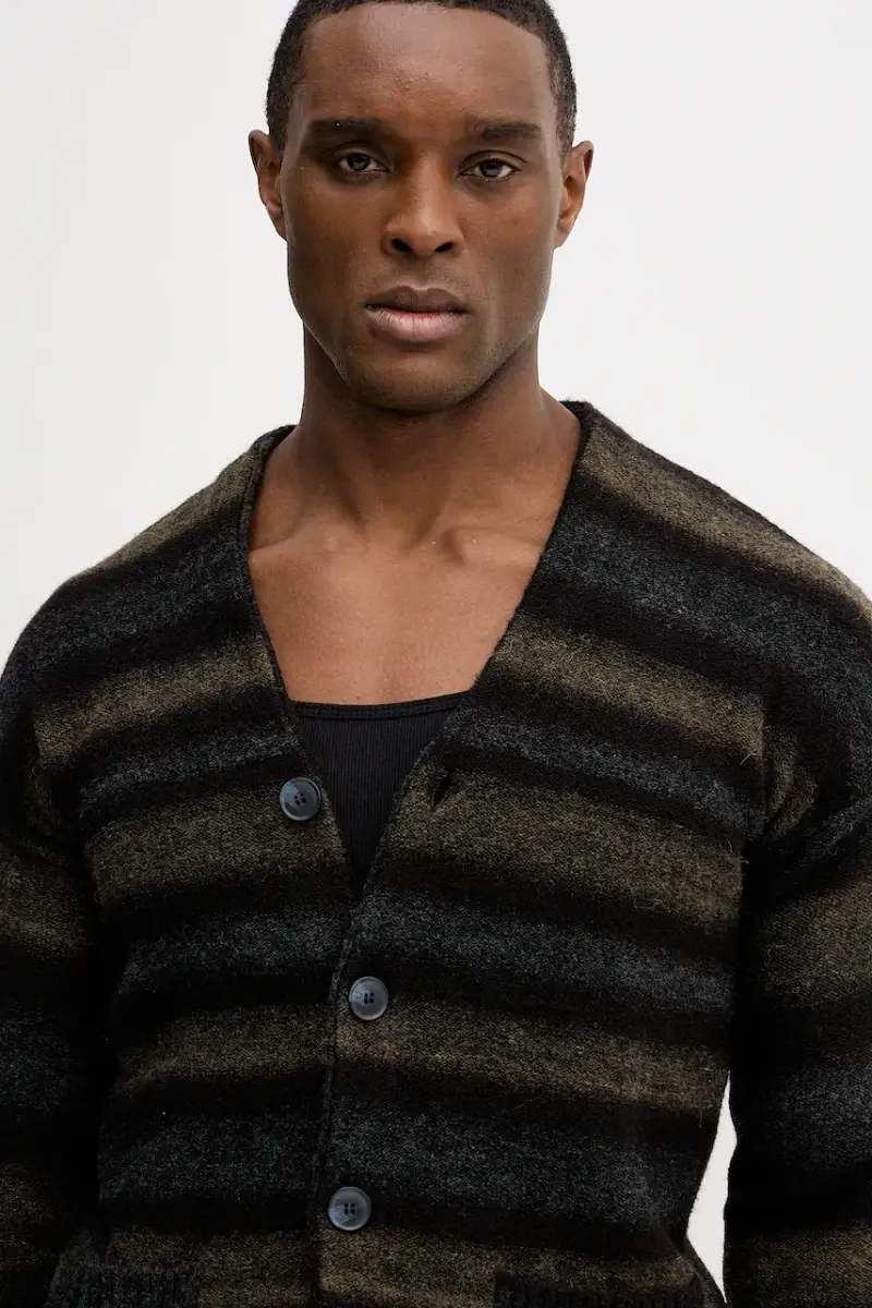 United Colors of Benetton Cardigan Marrone 4149297 miniatura 4