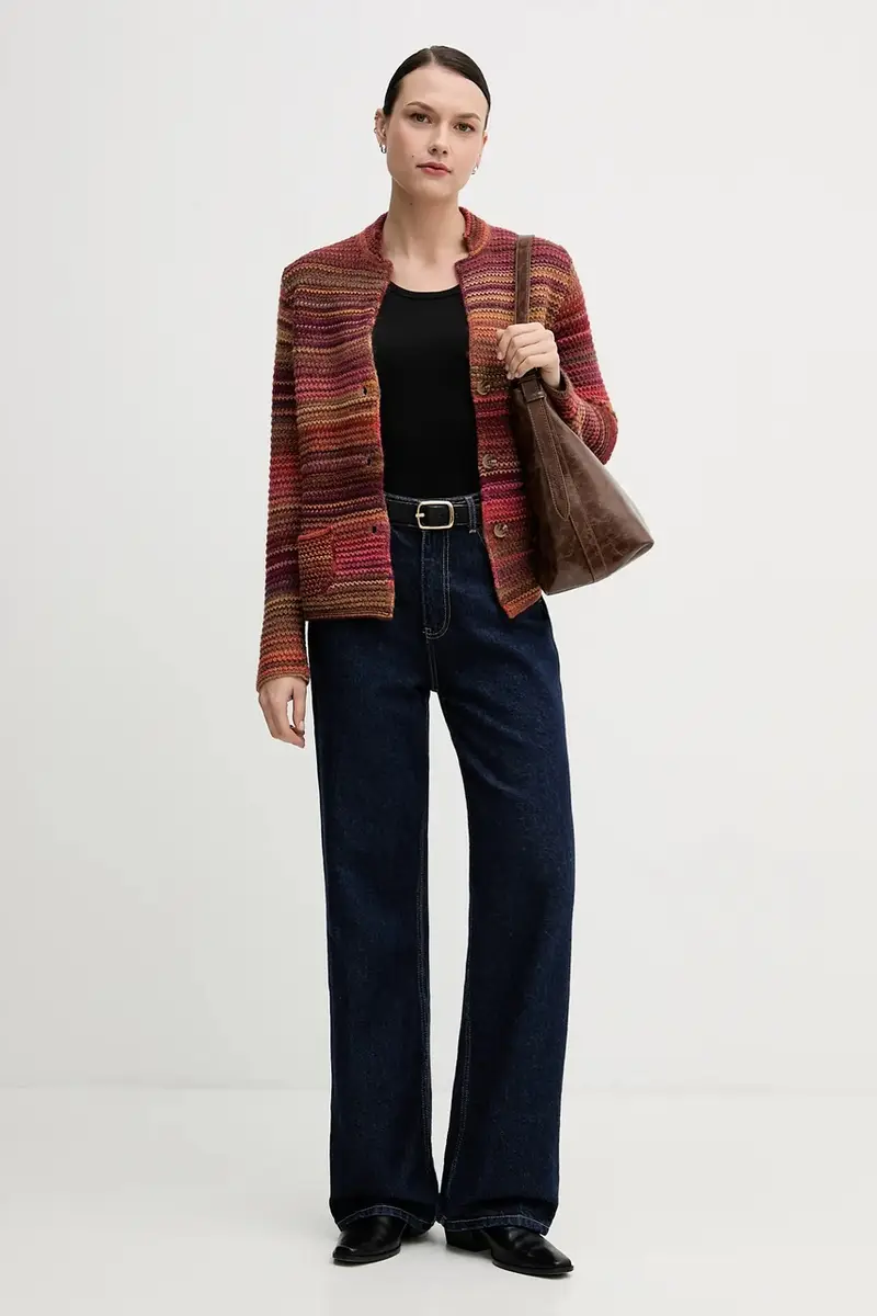 United Colors of Benetton Cardigan Arancione 3955571 miniatura 2