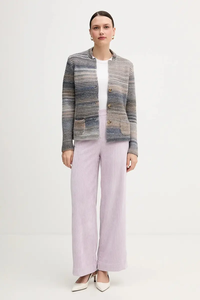 United Colors of Benetton Cardigan Grigio 3956237 miniatura 2