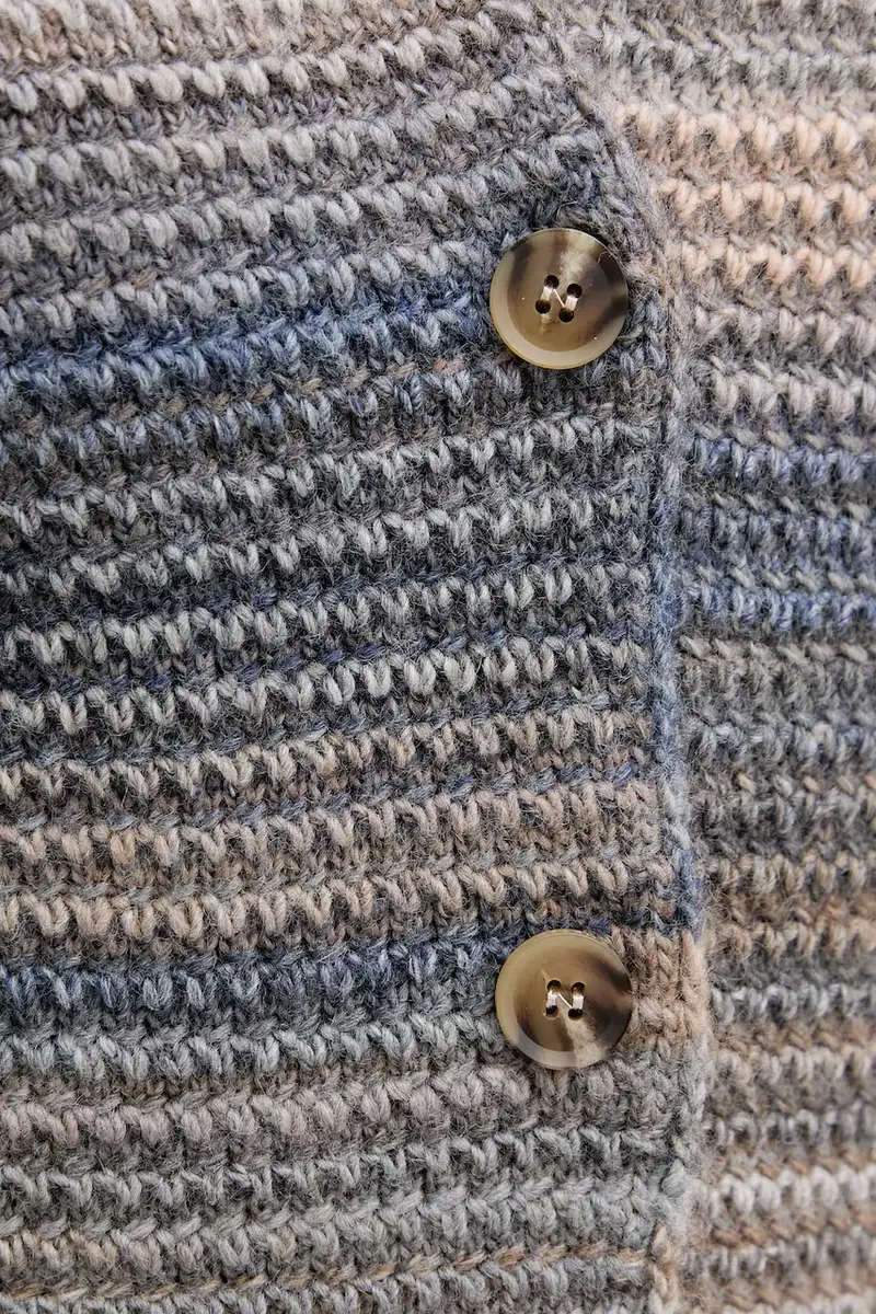 United Colors of Benetton Cardigan Grigio 3956237 miniatura 5