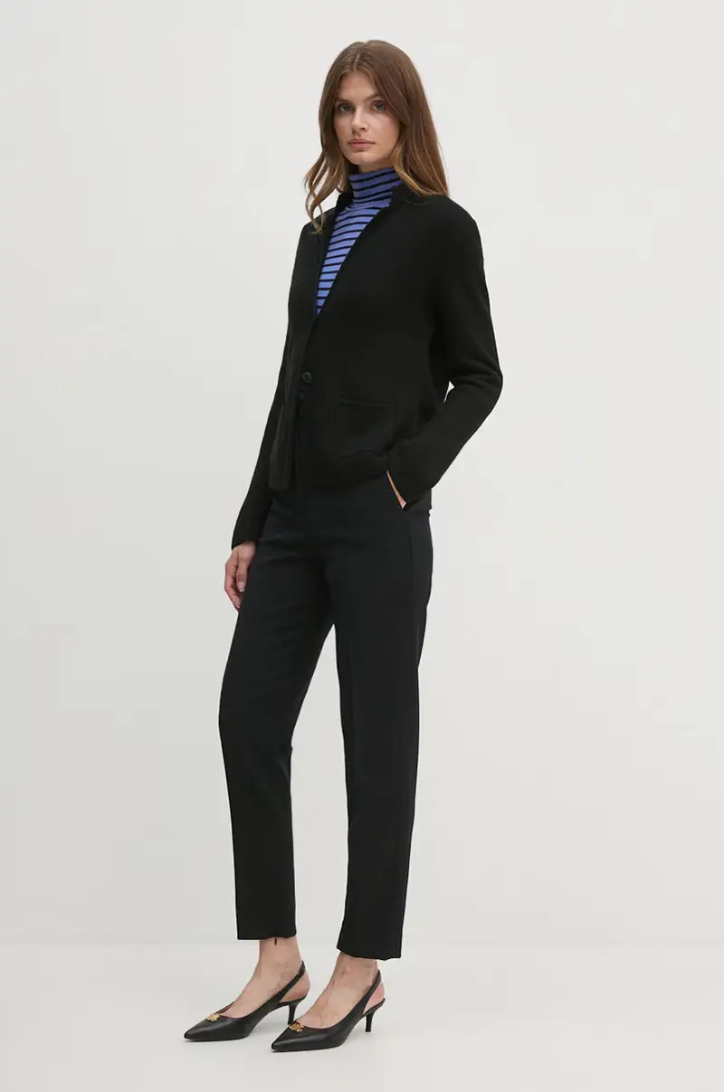 United Colors of Benetton Cardigan Nero 4157605 miniatura 2