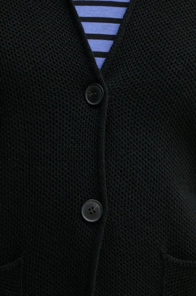 United Colors of Benetton Cardigan Nero 4157605 miniatura 5