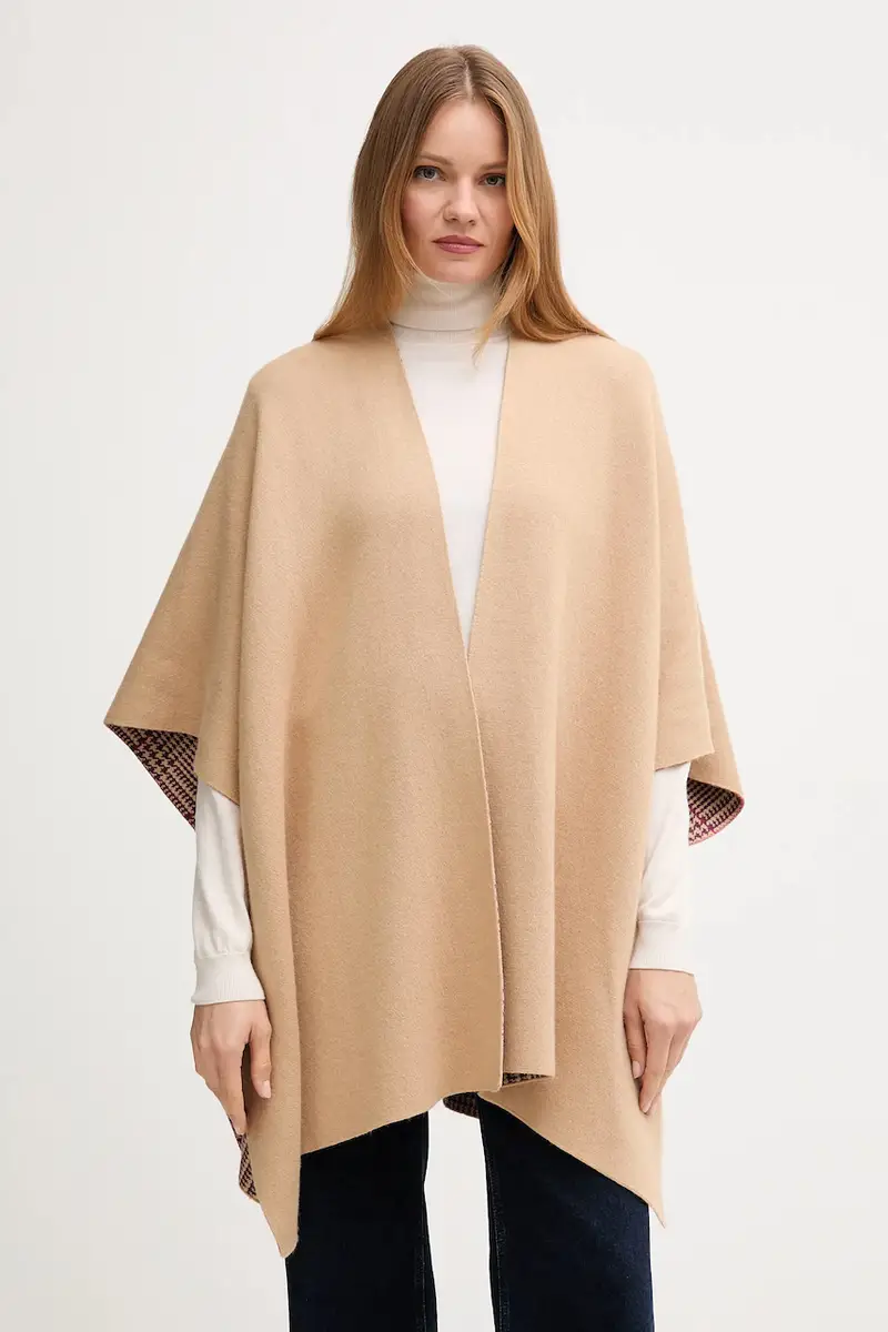 cardigan con lana reversibile colore beige 112HEU01N